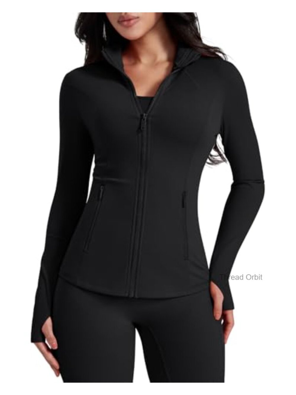 Women's Lightweight Zip Up Workout Jacket Running Gym Activewear